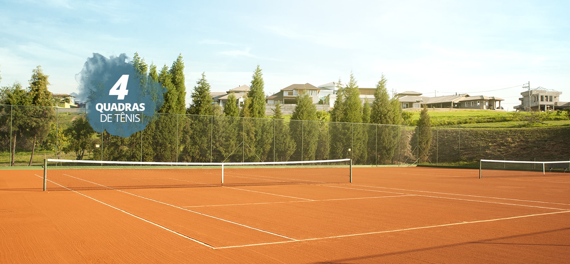 4 Quadras de Tênis do condomínio